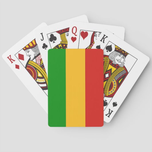 RASTAFARI FLAG FLAG FARBEN + Ihre Ideen Spielkarten (Rückseite)
