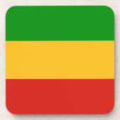 RASTAFARI FLAG FLAG FARBEN + Ihre Ideen Untersetzer (Vorderseite)