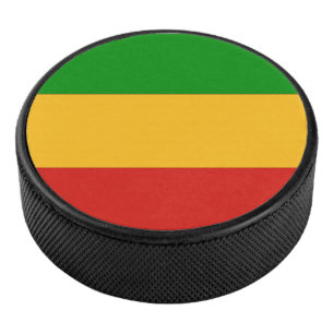RASTAFARI FLAG FLAG FARBEN Streifen + Ihre Ideen Eishockey Puck