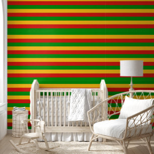 RASTAFARI FLAGFARBEN - STREIFEN TAPETE