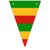 RASTAFARI FLAGFARBEN - STREIFEN WIMPELKETTE (Dritte Fahne)