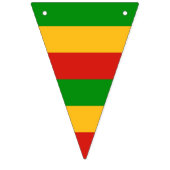 RASTAFARI FLAGFARBEN - STREIFEN WIMPELKETTE (Zweite Fahne)