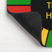 RASTAFARI-FLAGGE KNOPF STRAHLEN + dein Zeichen ode Mousepad (Ecke)