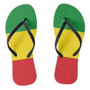 Rastafari-Flagge Rasta Äthiopien Badesandalen