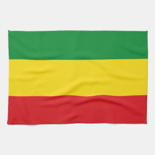 Rastafari-Flagge Rasta Äthiopien Geschirrtuch
