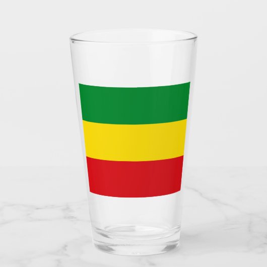 Rastafari-Flagge Rasta Äthiopien Glas (Vorderseite)