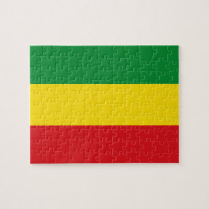 Rastafari-Flagge Rasta Äthiopien Puzzle