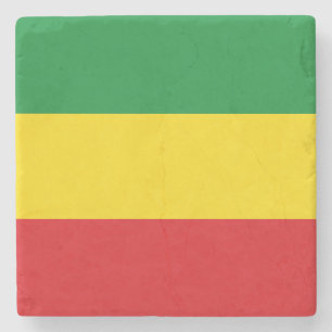Rastafari-Flagge Rasta Äthiopien Steinuntersetzer