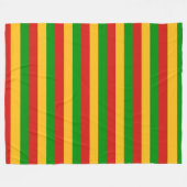 RASTAFARI FLAGGEN-FARBEN + Ihre Ideen Fleecedecke (Vorderseite (Horizontal))