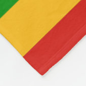 RASTAFARI FLAGGEN-FARBEN + Ihre Ideen Fleecedecke (Ecke)