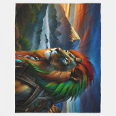 Rastafari Fleecedecke (Vorderseite)