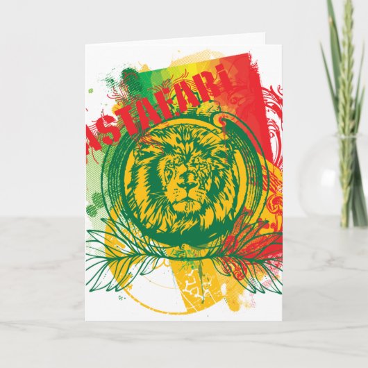 Rastafari Greeting Card Karte (Vorderseite)