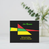 Rastafari grüßt Karten-Irie Rasmas Postkarte (Stehend Vorderseite)