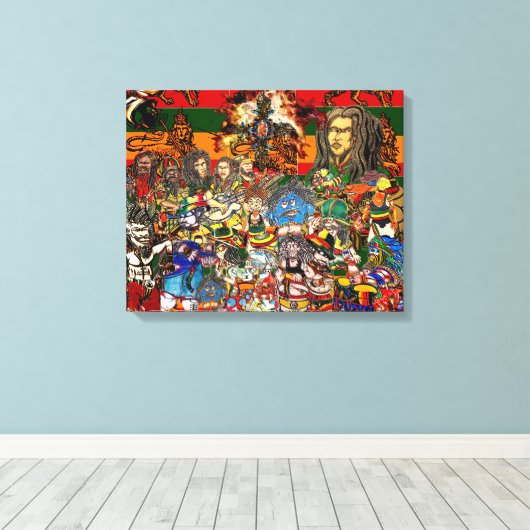 RASTAFARI LEINWANDDRUCK (Insitu (Holzboden))
