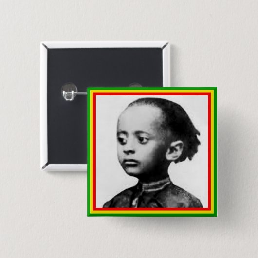 Rastafari Lij Abzeichen Pinback Knopf Button (Vorne & Hinten)