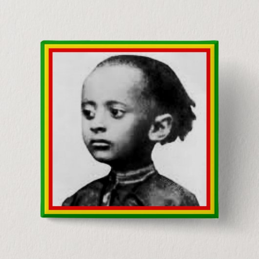 Rastafari Lij Abzeichen Pinback Knopf Button (Vorderseite)
