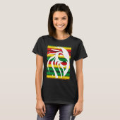 Rastafari Lion Head Jamaica Souvenir Rasta Roots R T-Shirt (Vorne ganz)