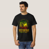 Rastafari Lion of Judah - Jah Him Reggae Music T-Shirt (Vorne ganz)