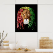 Rastafari Lion Poster (Küche)