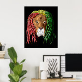 Rastafari Lion Poster (Heimbüro)