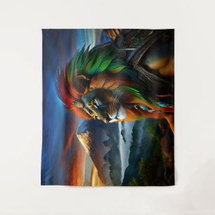 Rastafari Lion Prince Wandteppich