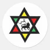 Rastafari Lion von Judah Stickers (Vorderseite)