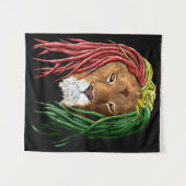 Rastafari Lion Wandteppich (Vorderseite (Horizontal))