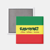 Rastafari Lives Reigns Rules Magnet (Vorderseite/Rückseite)