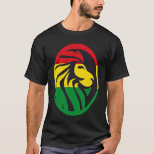 Rastafari Löwenkopf Jamaika Souvenir Rasta Roots R T-Shirt