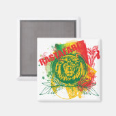 Rastafari Magnet (Vorderseite/Rückseite)