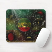 Rastafari Planeten-Weltraum Mousepad (Mit Mouse)