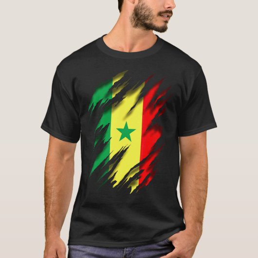 Rastafari Rasta Senegal T-Shirt (Vorderseite)