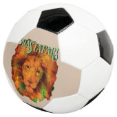 Rastafari (Rastafarian Reggae Lion) Fußball (Dreiviertel)