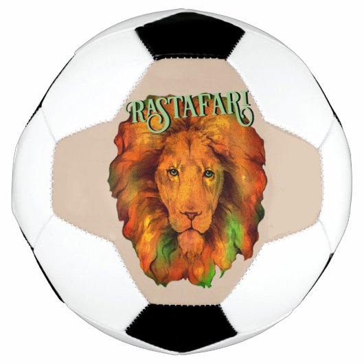 Rastafari (Rastafarian Reggae Lion) Fußball (Vorderseite)
