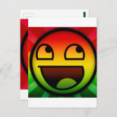 RASTAFARI REGGAE RAP POSTKARTE (Vorne/Hinten)