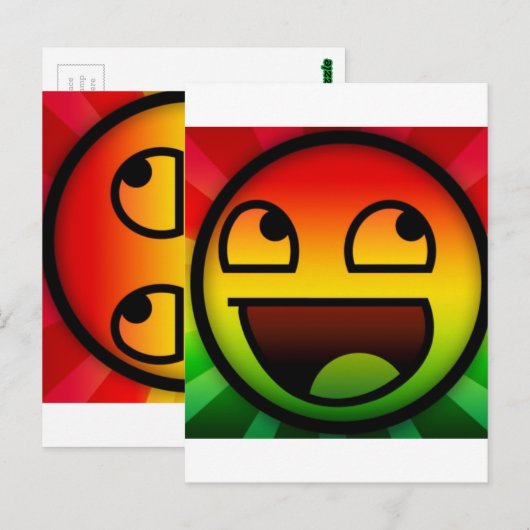 RASTAFARI REGGAE RAP POSTKARTE (Vorne/Hinten)