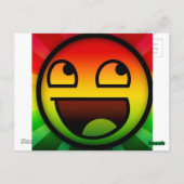 RASTAFARI REGGAE RAP POSTKARTE (Rückseite)