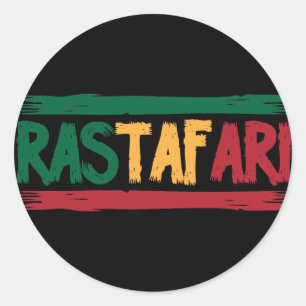 Rastafari Runder Aufkleber