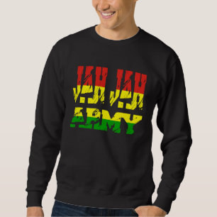 Rastafari-Soldat aus Jamaika Souvenir Rasta Roots Sweatshirt