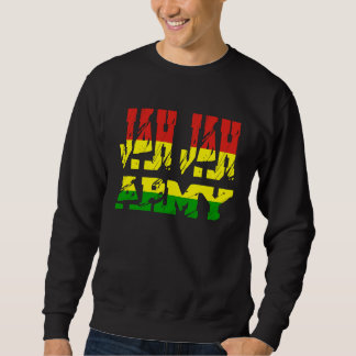 Rastafari-Soldat aus Jamaika Souvenir Rasta Roots Sweatshirt