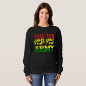 Rastafari Soldier of Jamaica Souvenir Rasta Roots Sweatshirt (Vorne ganz)
