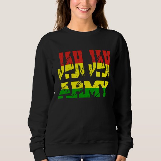 Rastafari Soldier of Jamaica Souvenir Rasta Roots Sweatshirt (Vorderseite)