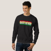 Rastafari Stripes Jamaica Souvenir Rasta Roots Reg Sweatshirt (Vorne ganz)