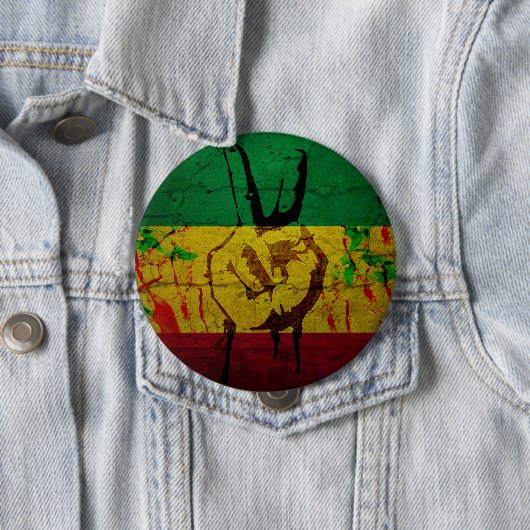 Rastafarian Abzeichen Button (Beispiel)