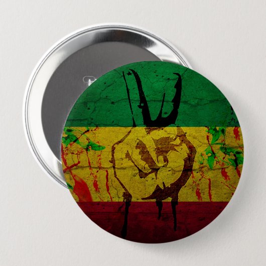 Rastafarian Abzeichen Button (Vorne & Hinten)