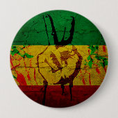 Rastafarian Abzeichen Button (Vorderseite)