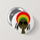 rastafarian button (Vorne & Hinten)