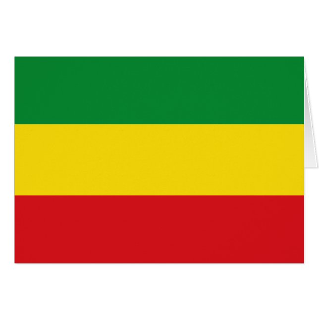 Rastafarian Flag Rasta Äthiopian (Vorderseite (Horizontal))