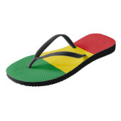 Rastafarian Flag Rasta Äthiopian Badesandalen (Schrägansicht)