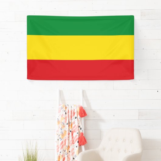 Rastafarian Flag Rasta Äthiopian Banner (Insitu)